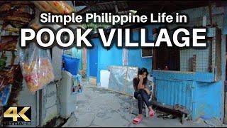 The SIMPLE LIFE in Pook Village Quezon City Philippines - Walking Tour [4K]