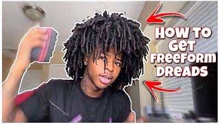 FREE FORM TUTORIAL: Afro with locks pt2