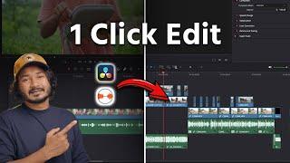 1 Click Video Editing in DaVinci Resolve with AutoCut!