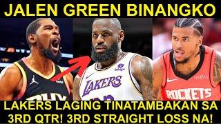 Lakers may PROBLEMA sa 3RD QTR! Lagi TINATAMBAKAN! | Jalen Green BINANGKO