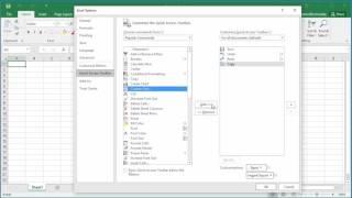 How to Customize Quick Access Toolbar in Excel 2016