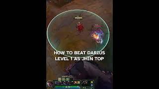 How to Beat Darius Level 1 as Jhin Top #leagueoflegends #challenger #jhin