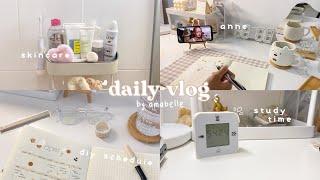 daily vlog 𓈒⋆ morning routine, avocado toast, organizing my week, stu(dying) for finals 