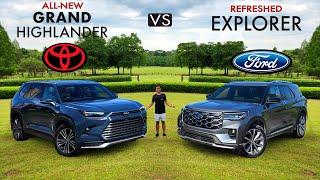 3-ROW FAVORITES! -- 2025 Ford Explorer Platinum vs. Toyota Grand Highlander Platinum: Comparison