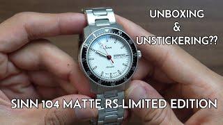 Unboxing Sinn 104 Matte RS (Red Seconds) Limited Edition