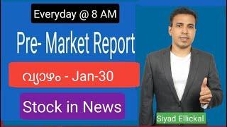 Pre Market News | Stock Market News Malayalam | Bizmate Trading