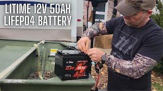 Litime 12V 50Ah LiFePO4 Battery | Trolling Motor Battery