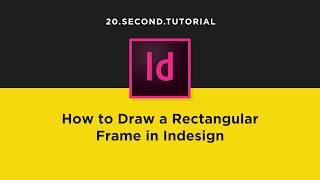 Lay out a frame in Indesign | Adobe InDesign Tutorial #2
