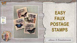 Let's Make Some EASY Faux Stamps!