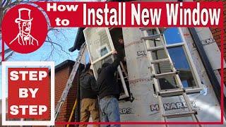 How to Install a Window : new construction window not replacement window