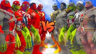 HULK RED TEAM VS HULK DARK TEAM - EPIC SUPERHEROES WAR - HULK BATTLE