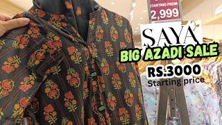 Saya Azadi Sale 2024  Suit in Rs.3000 Only  saya sale today