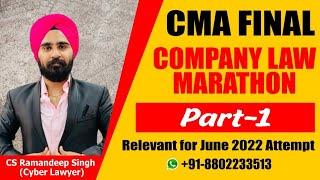 CMA FINAL LAW MARATHON (PART 1) BY CS RAMANDEEP SINGH (CYBER LAWYER)