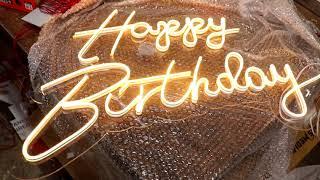 Happy Birthday Neon Sign | Neon  Lights | Unique Ads Media