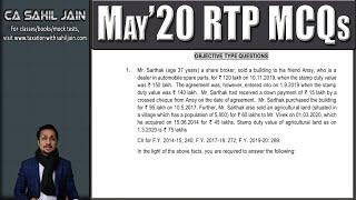 MCQ Reasoning | May 2020 RTP | Income Tax | CA Intermediate