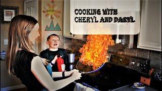 Daryl teaches Cheryl How to Cook