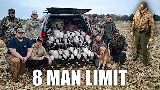 EPIC 8 MAN LIMIT Ohio Goose Hunt || CHECKED BY GAME WARDEN