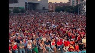 Barcelona enloquece con la victoria de España en la Eurocopa