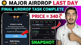 Major final Airdrop task | Major new update today | Major Airdrop withdrawal