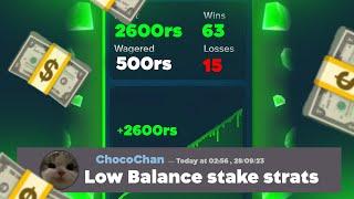 LOW BALANCE STRATEGIES FOR GOOD PROFIT IN STAKE!!