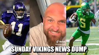 Minnesota Vikings News Dump (4.13.2025) | 11 Days Til the Draft, Risner Bald Now, WR Meeting
