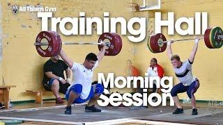 2015 European Junior & U23 Weightlifting Training Hall Morning Session 02.10