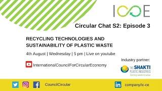 Recycling technologies and Sustainability of Plastic Waste