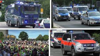 [Ausnahmezustand AFD Parteitag Essen] Einsatzfahrten von Polizei,Rettungsdienst uvm.