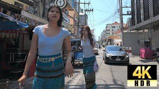 Pattaya 4K Sunny Walk Soi 3, Soi 8, Beach Road.Very Hot Day!. Thailand 2025.