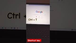 What is the shortcut key to open new tab in google chrome?