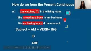 Present Continuous tense