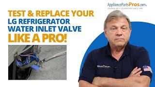 LG Refrigerator Water Inlet Valve Replacement Made Easy!