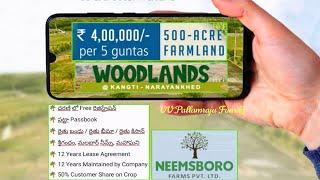 Farm land for sale in Narayankhed | 4 Lakhs 605 Yards | Mumbai Highway | Hyderabad