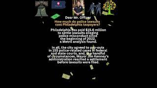 How much do police lawsuits cost Philadelphia taxpayers? #fypシ#shorts #shortsfeed #subscribe #cops