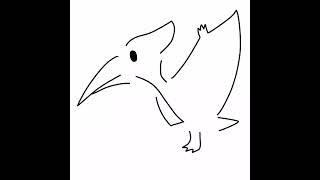 프테라노돈 ( #pteranodon ) 친구 그리기 #shorts