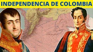 The INDEPENDENCE OF COLOMBIA: stages, struggles and Bolívar's campaign️