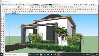 Tutorial SketchUp for Beginner, membuat rumah untuk Pemula dalam 10 Menit_@rogerproject_