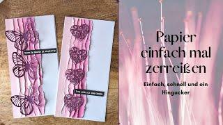 Neue Idee für die Action Slimline Paper Pads I Karten basteln mit Action Stanzen