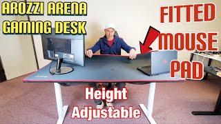 Arozzi Arena Gaming Desk w/ HUGE FITTED MOUSE PAD (The Good & Bad)