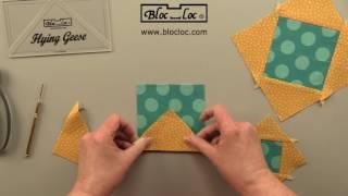 Bloc Loc Flying Geese Trimming Ruler- How To Video