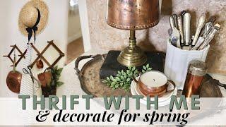 THRIFTING GOODWILL & SPRING DECORATING! | THRIFT WITH ME + STYLED THRIFT HAUL | Vintage Thrifting