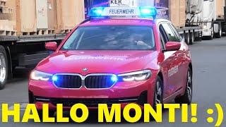 [DURCHSAGE. "Hallo Monti!"] KdoW BMW & RTK7 Hornumschaltung a. d. INTERSCHUTZ #MontisEinsatzfahrten