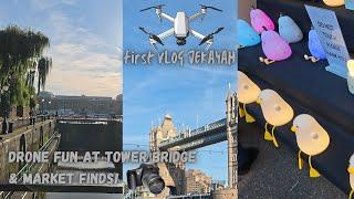 TOWER BRIDGE Vlog: Drone Adventures at Tower Bridge & Market Discoveries! London