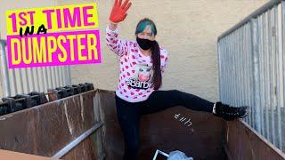 Dumpster Diva DUMPSTER DIVING OUT ON THE TOWN. First time in a DUMPSTER!