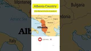 Map in Albania Country || #factmystery #shorts