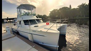 Walkthrough of a 2003 Fountaine Pajot Greenland 34 Ghost Power Catamaran for Sale