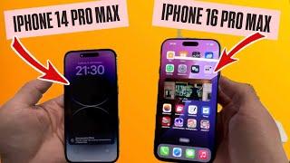 ПЕРВЫЙ ВЗГЛЯД НА iPhone 16 pro Max в сравнении с iPhone 14 Pro Max