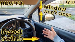 How to reset your power windows/window won't close/windows won't stay up honda stream