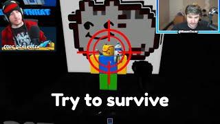 Trying to SURVIVE in Clean Up Pet Simulator X Youtubers (KreekCraft and Russo Rated us)