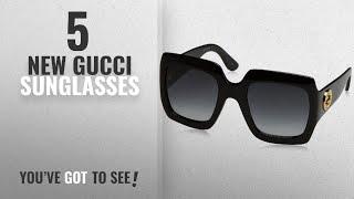 Top 10 Gucci Sunglasses [ Winter 2018 ]: Gucci 54MM Oversized Square Sunglasses